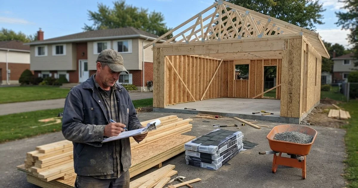 What a detached garage costs in Ontario