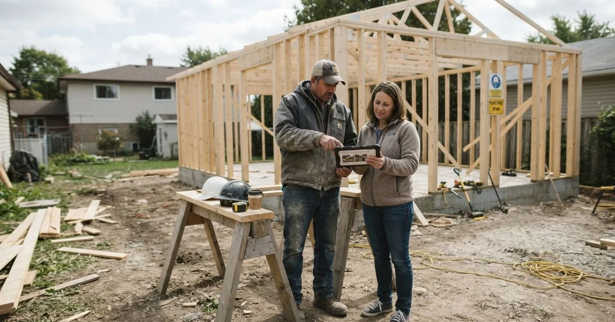 Who is liable if a garage build damages your property in Ontario